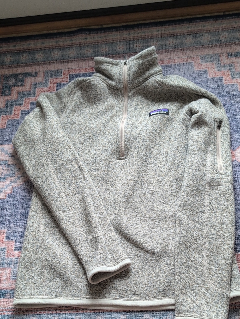 Patagonia Women’s Quarter-Zip Fleece - Heathered Light Gray